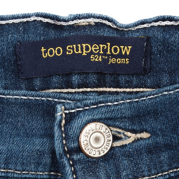 Levis 524 Jeans Too Superlow Boot Low Rise Medium - Picture 3 of 8